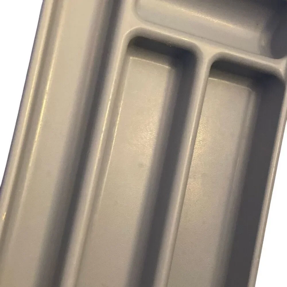 Vintage Rubbermaid Utensil Drawer Organizer Country Blue Silverware 0522 Cottage